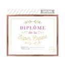 Cadre Diplome Super Copine