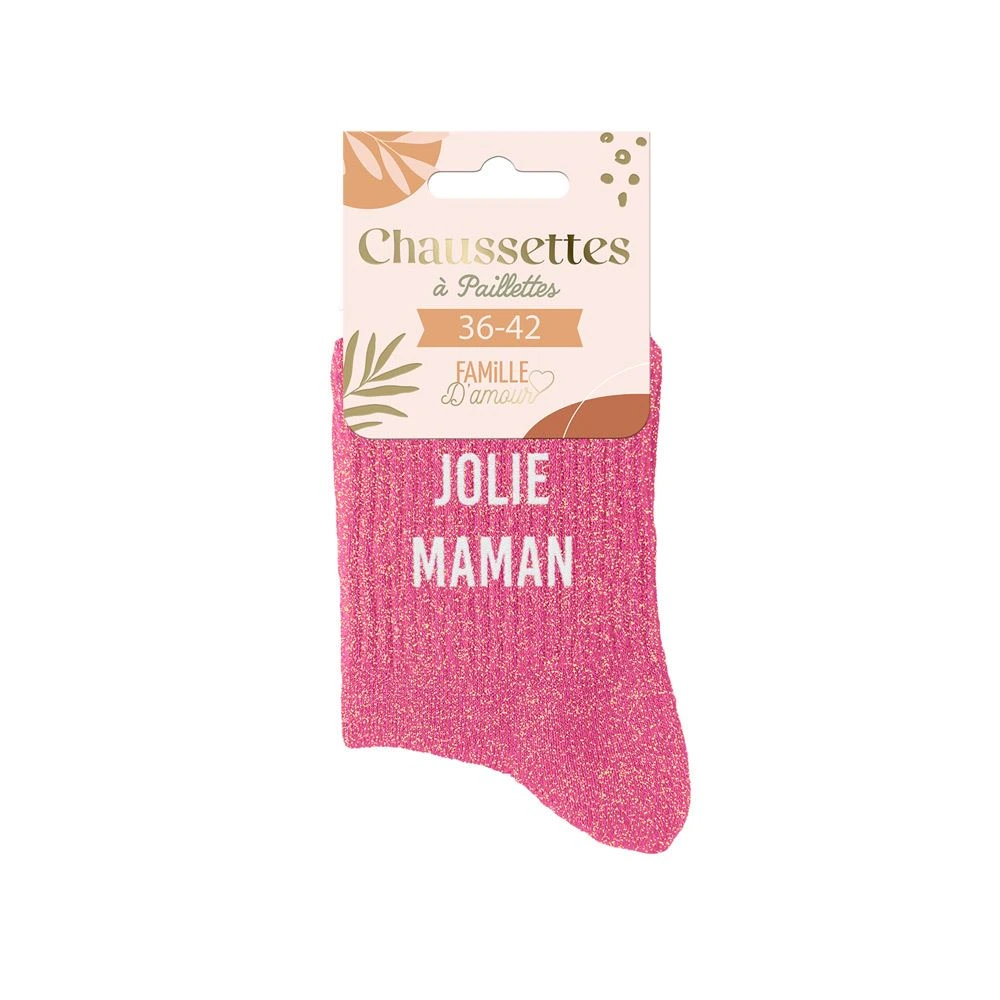 [STC-CD8670V01] Chaussettes Paillettes Jolie Maman