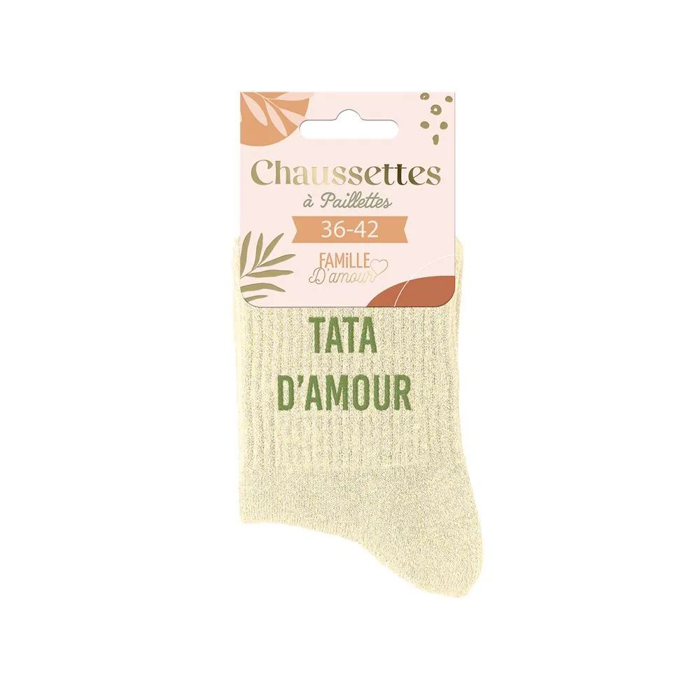 [STC-CD8670V02] Chaussettes Paillettes Tata D Amour