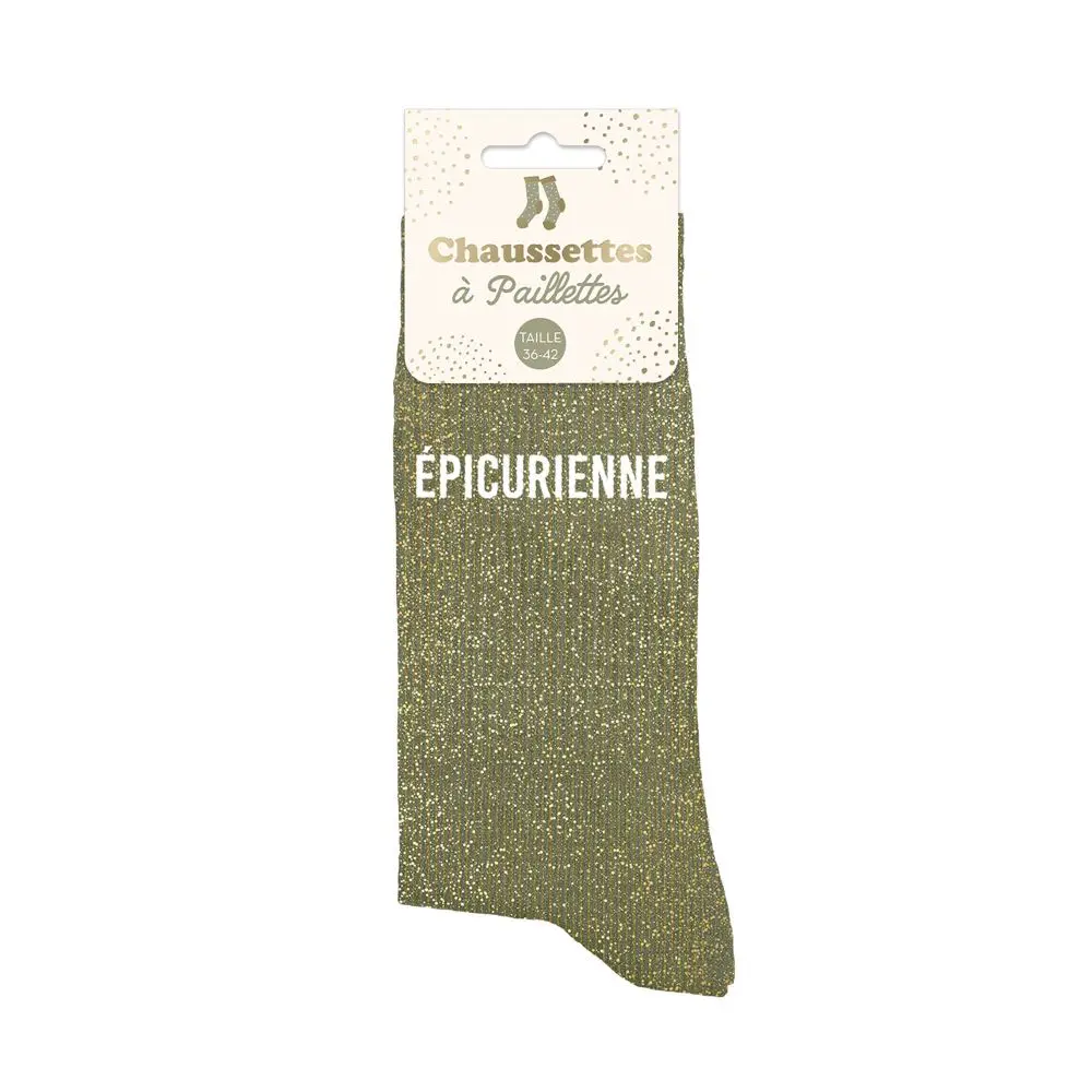 [STC-CD9358V08] Chaussettes Paillettes Epicurienne