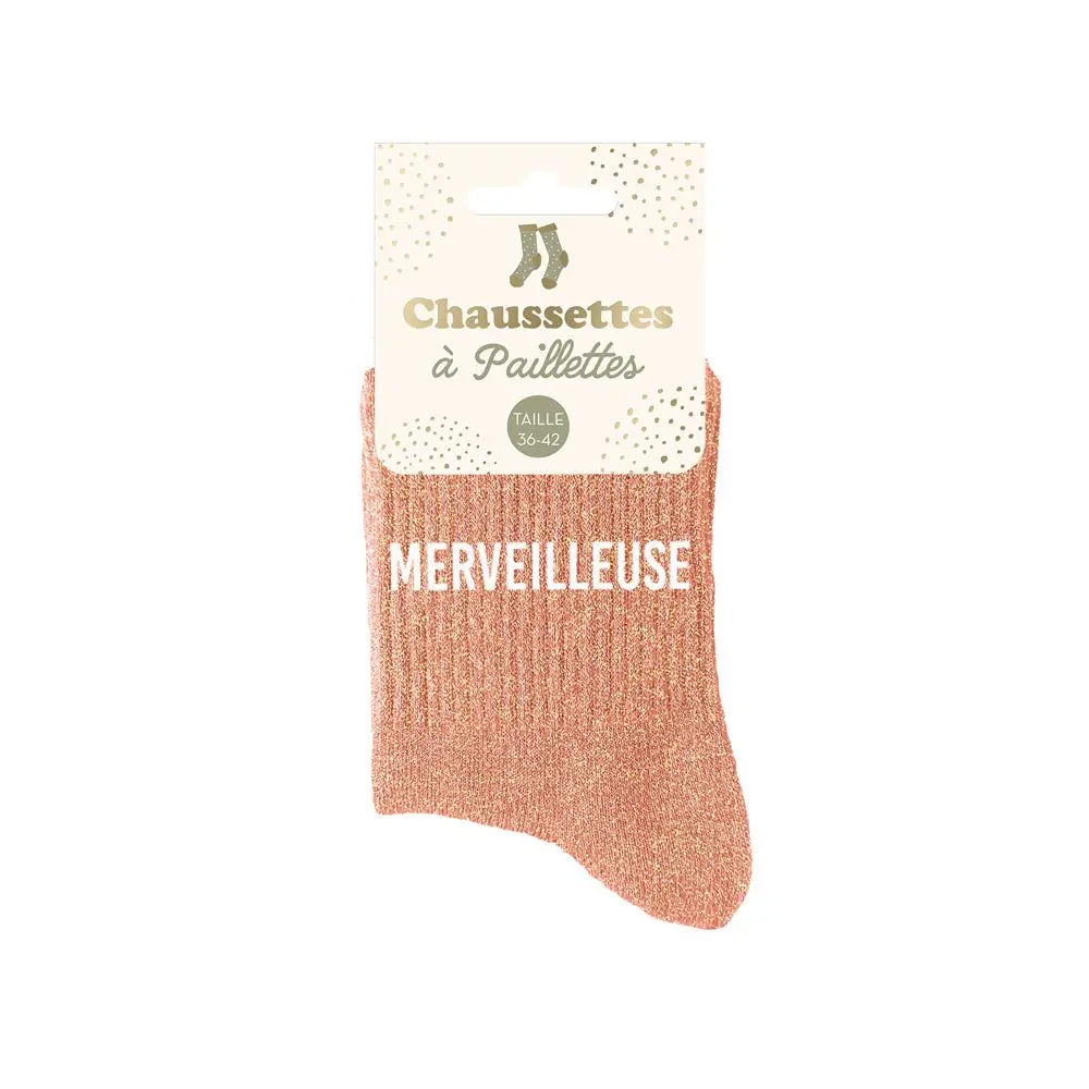 [STC-CD9424V08] Chaussettes Paillettes Merveilleuse