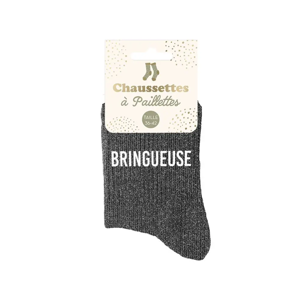 [STC-CD9424V20] Chaussettes Paillettes Bringueuse