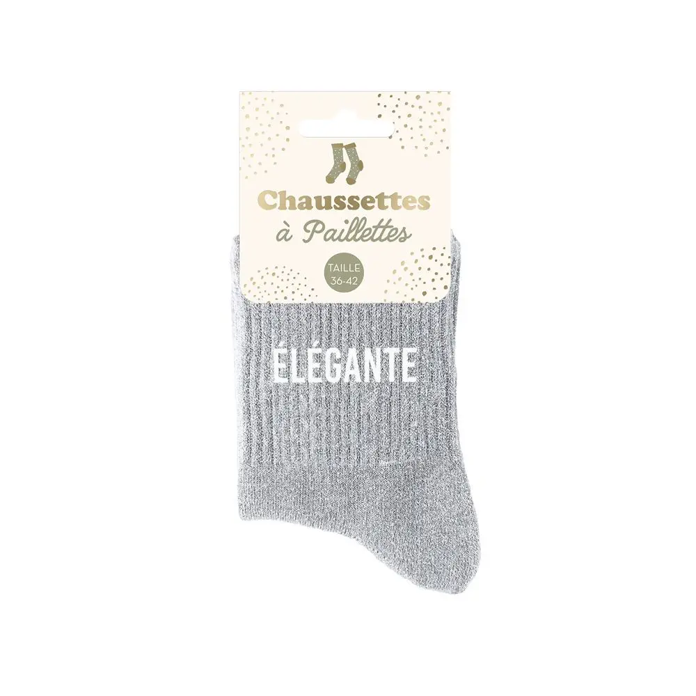 [STC-CD9424V19] Chaussettes Paillettes Elegante