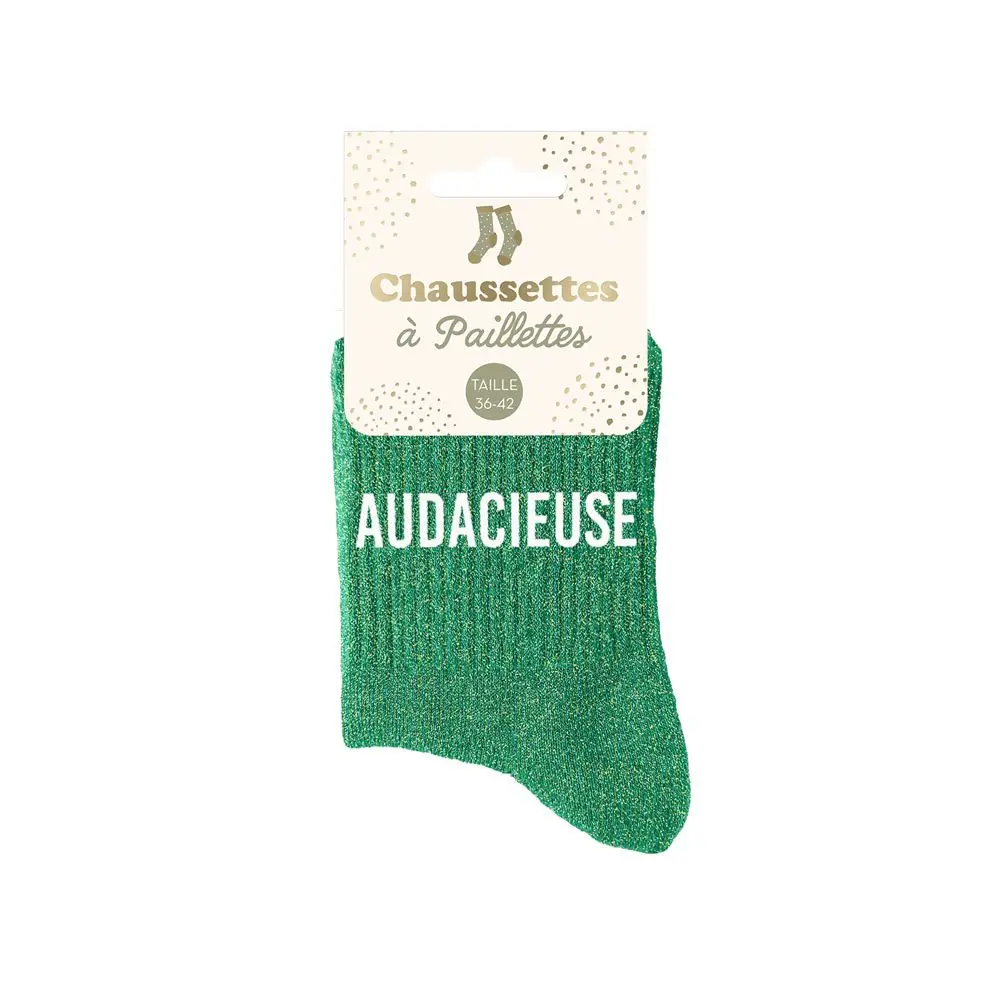 [STC-CD9424V18] Chaussettes Paillettes Audacieuse