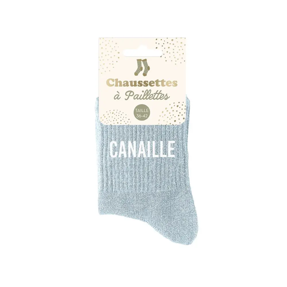 [STC-CD9424V14] Chaussettes Paillettes Canaille