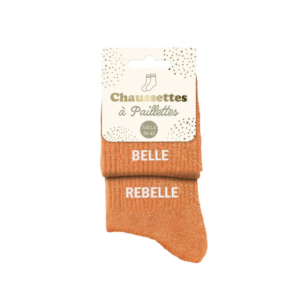 Chaussettes Paillettes Duo Belle Rebelle