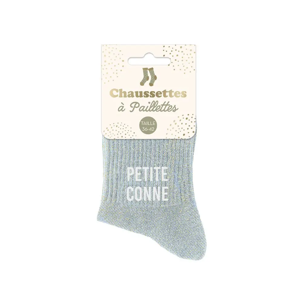 [STC-CD10017V03] Chaussettes Courtes Paillettes Petite Conne