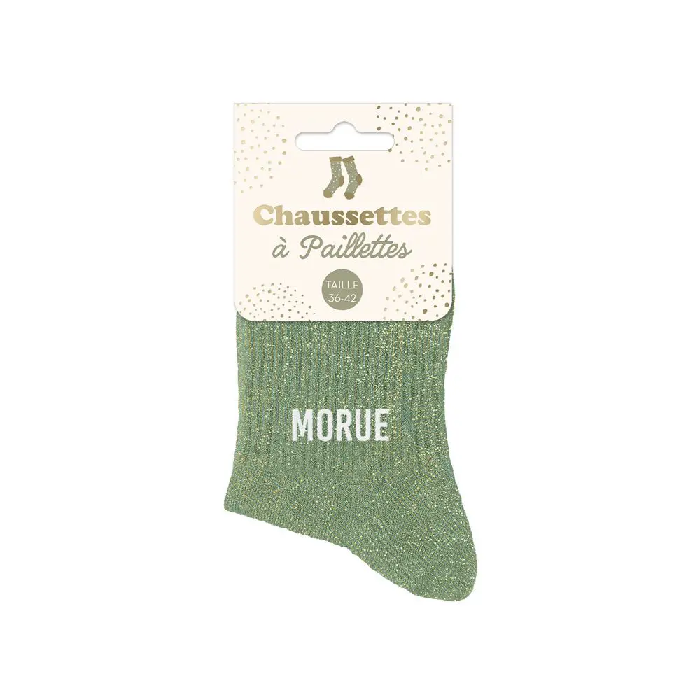 [STC-CD10017V04] Chaussettes Paillettes Morue