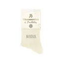 Chaussettes Paillettes Bisous Beige