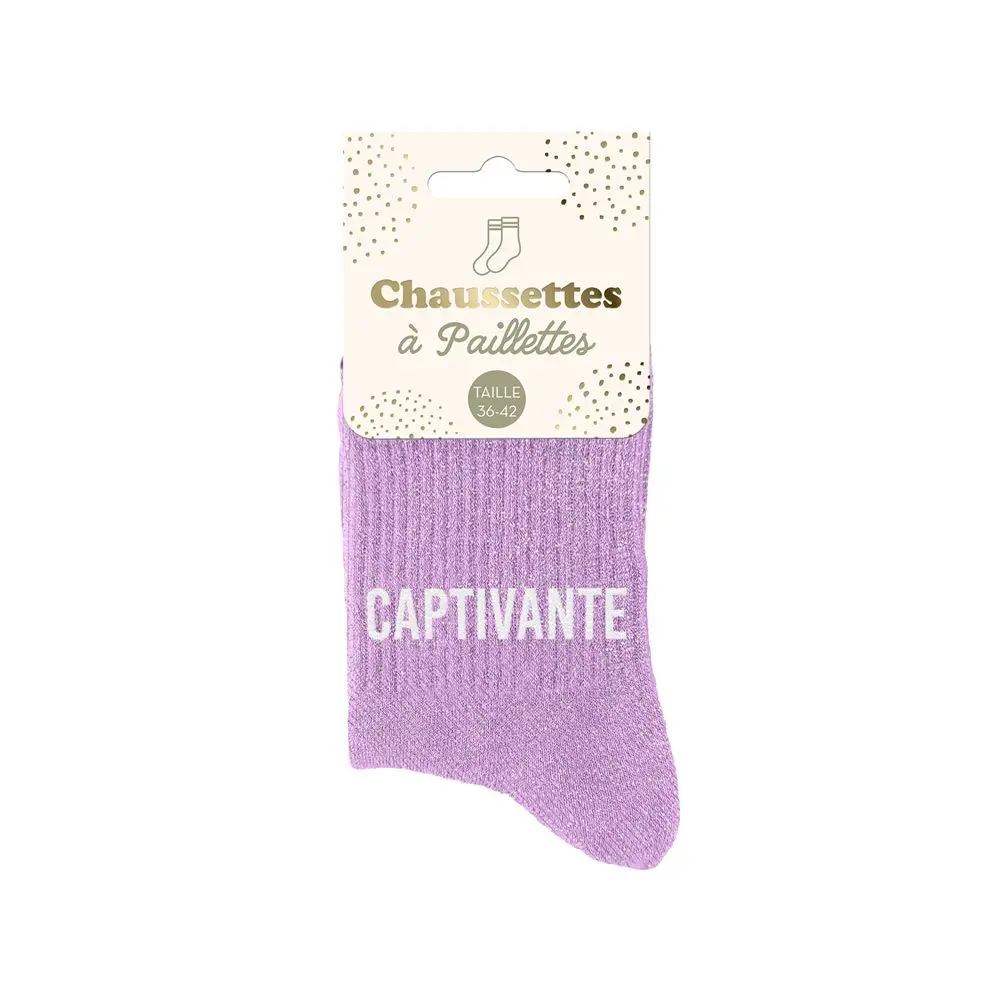 [STC-CD8425V11] Chaussettes Paillettes Captivante