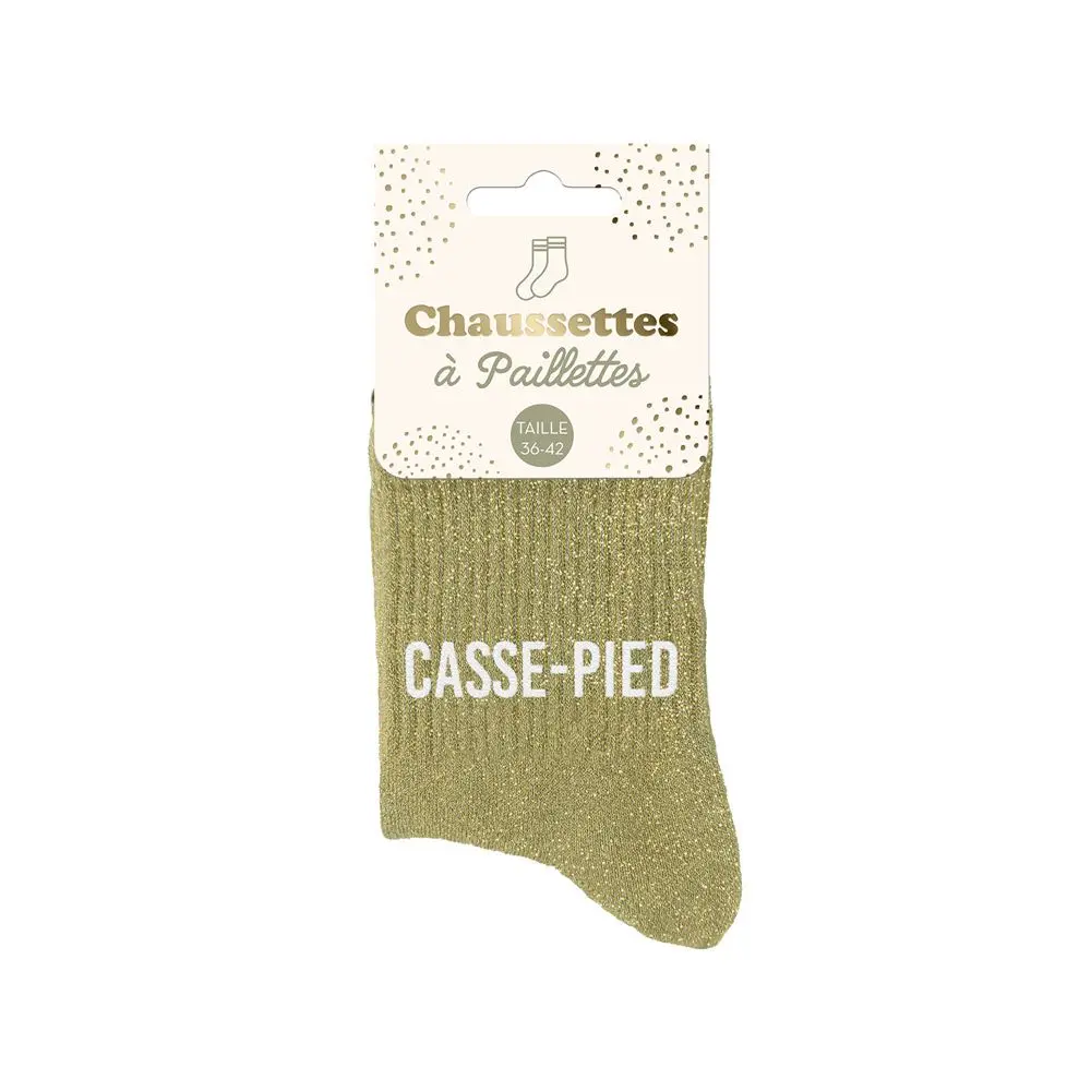 [STC-CD8425V17] Chaussettes Paillettes Casse Pied