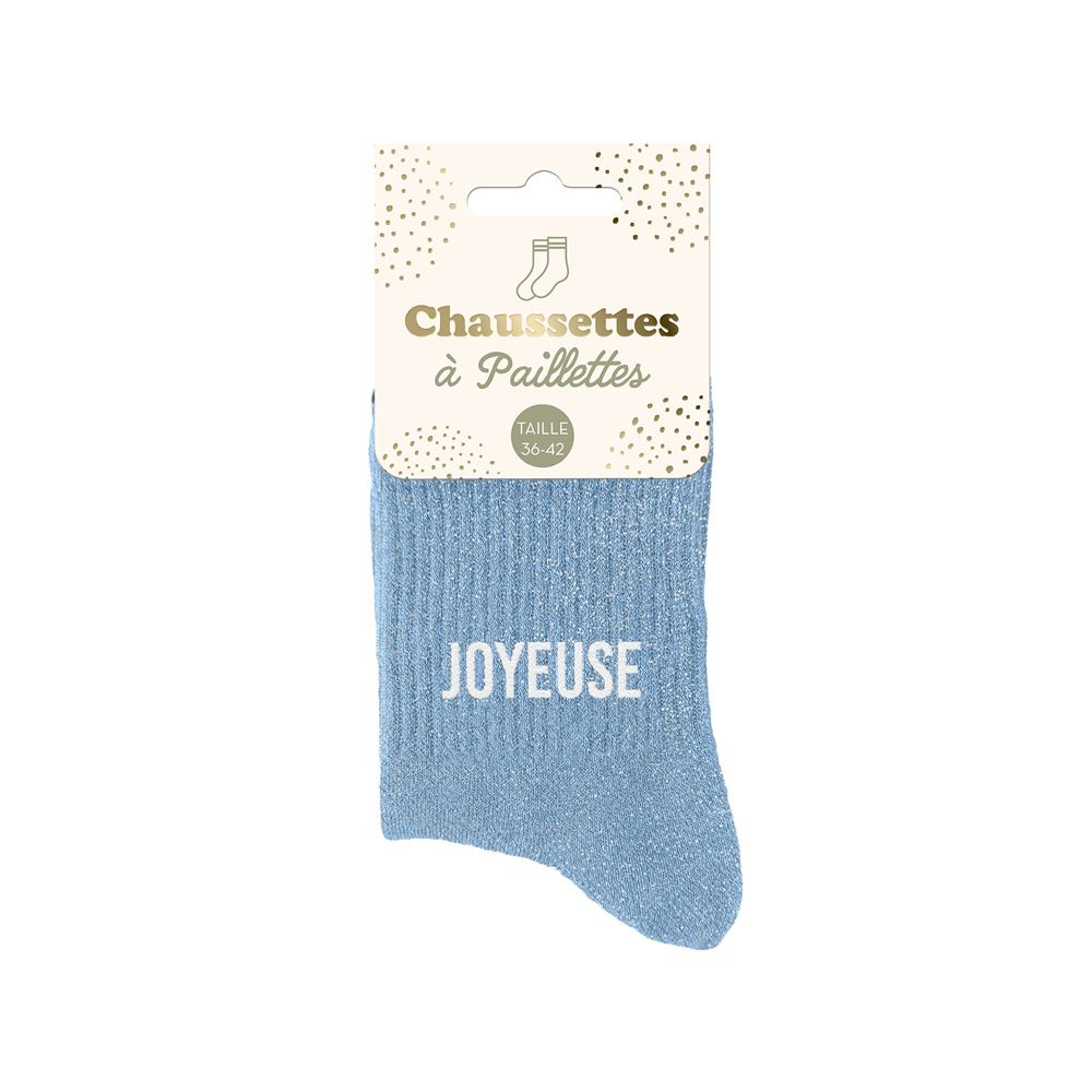 [STC-CD8425V18] Chaussettes Paillettes Joyeuse