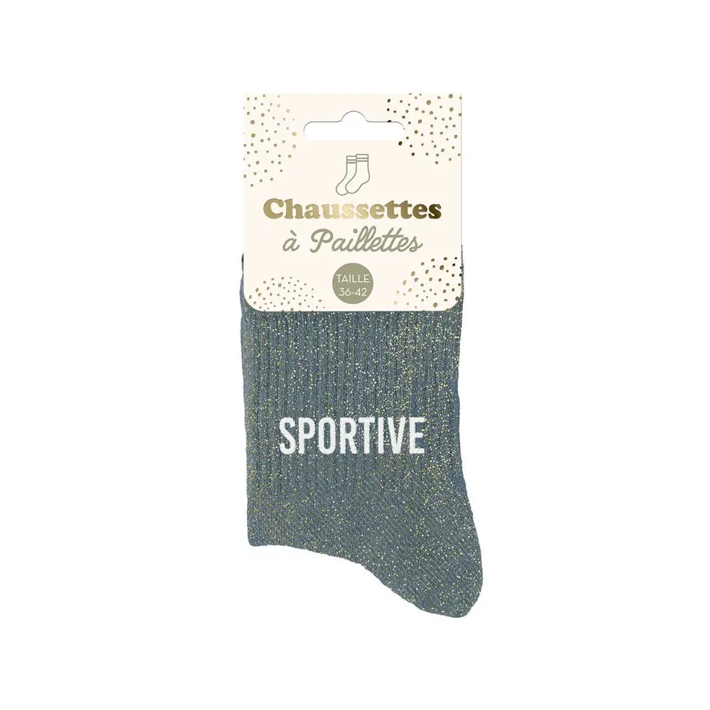 [STC-CD8425V19] Chaussettes Paillettes Sportive