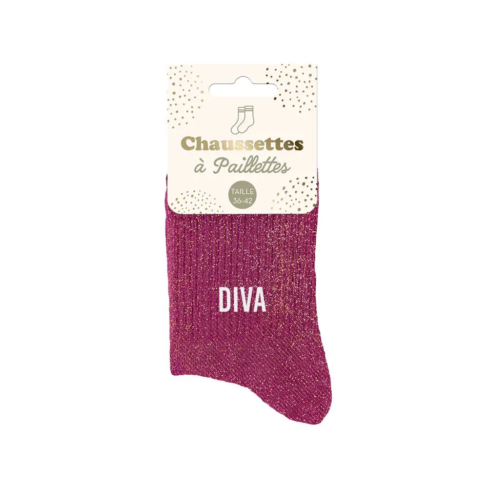 [STC-CD8425V21] Chaussettes Paillettes Diva