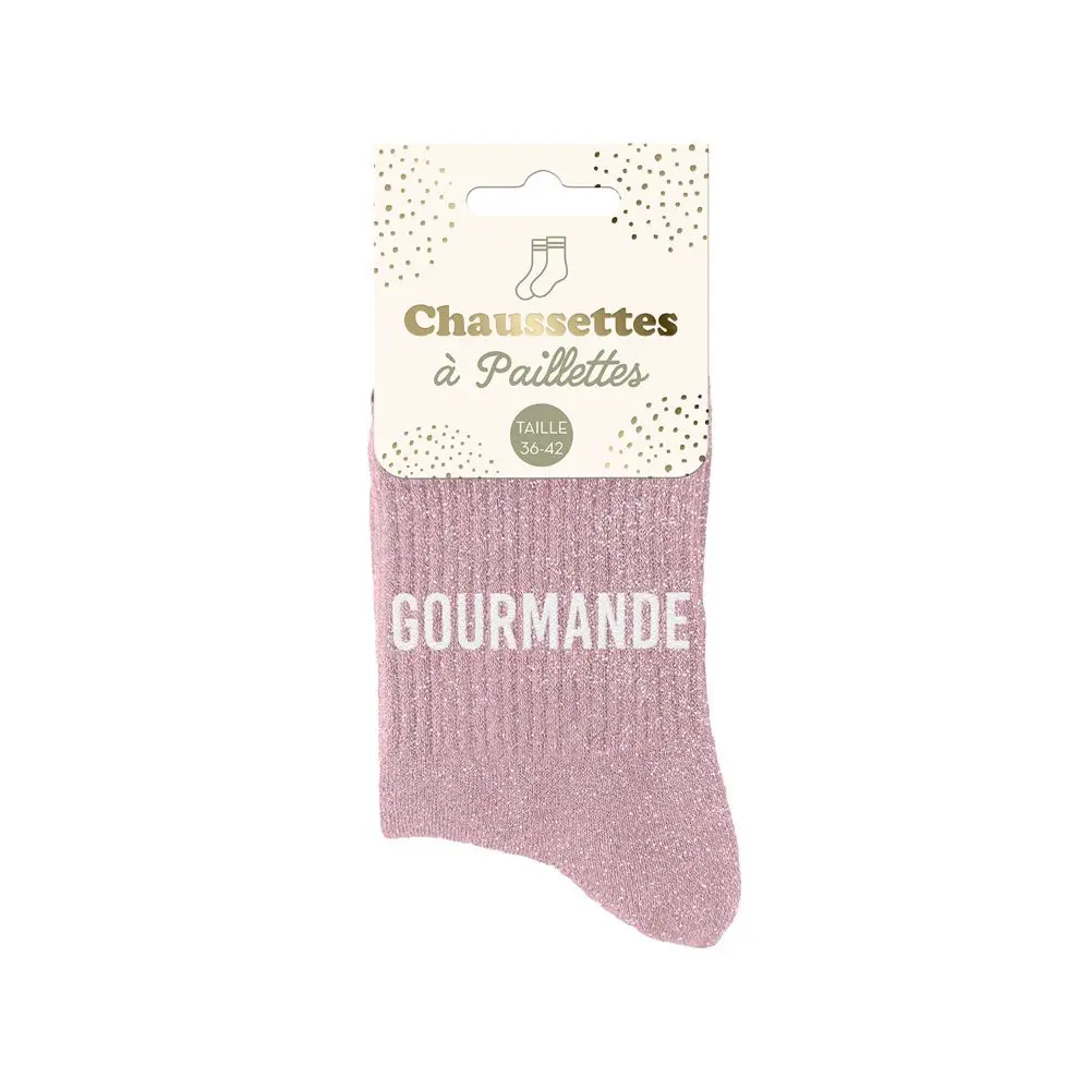 [STC-CD8425V25] Chaussettes Paillettes Gourmande