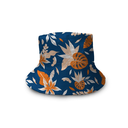 Bob bleu motif floral