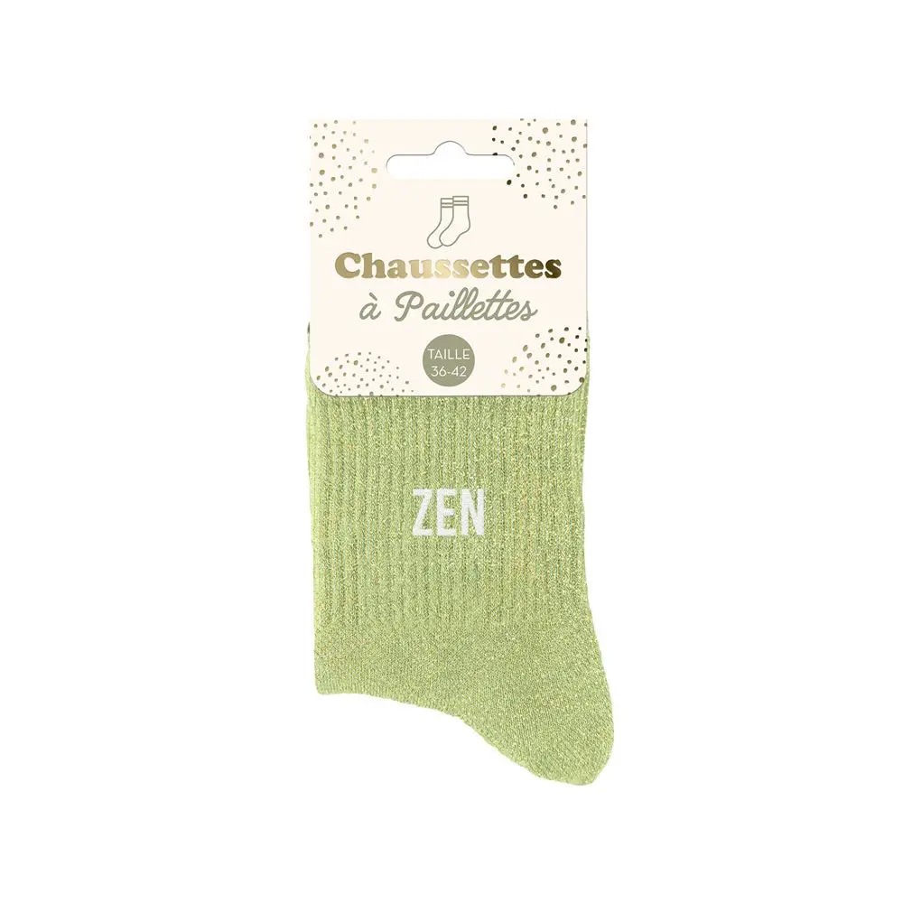 [STC-CD8425V29] Chaussettes Paillettes Zen**