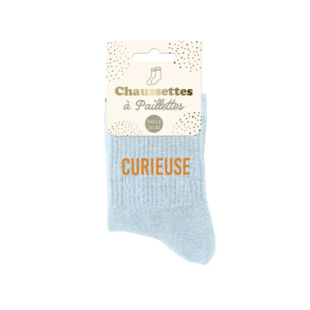 [STC-CD8425V35] Chaussettes Paillettes Curieuse**