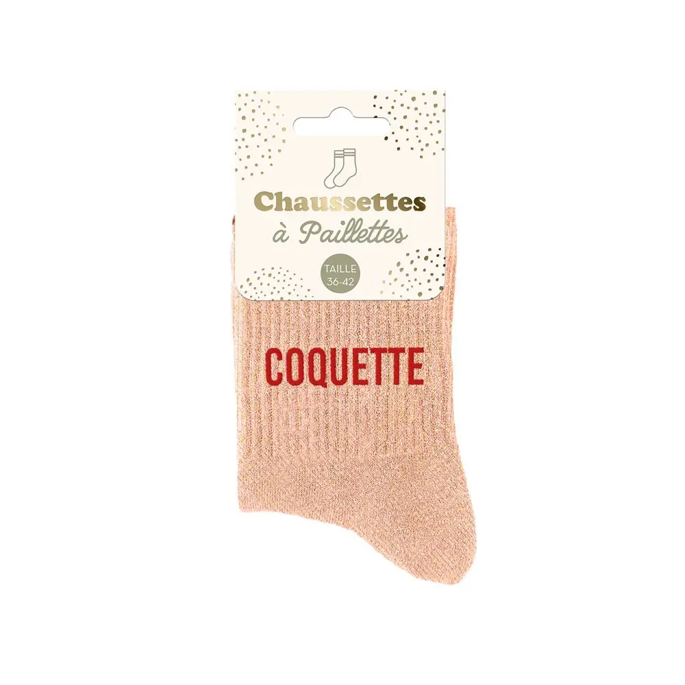 [STC-CD8425V37] Chaussettes Paillettes Coquette