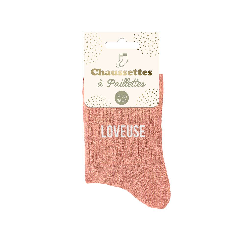 [STC-CD8425V48] Chaussettes Paillettes Loveuse**