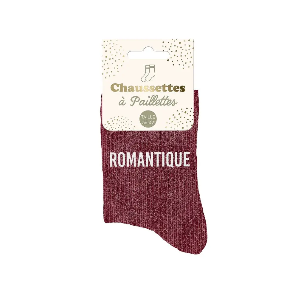 [STC-CD8425V49] Chaussettes Paillettes Romantique**