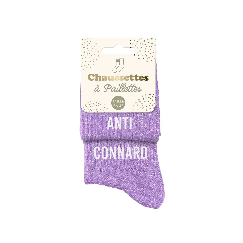 [STC-CD10167V21] Chaussettes Paillettes Duo Anti Connard