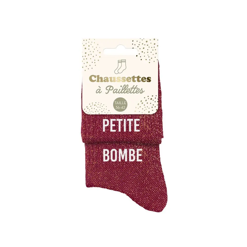 [STC-CD10167V24] Chaussettes Paillettes Duo Petite Bombe
