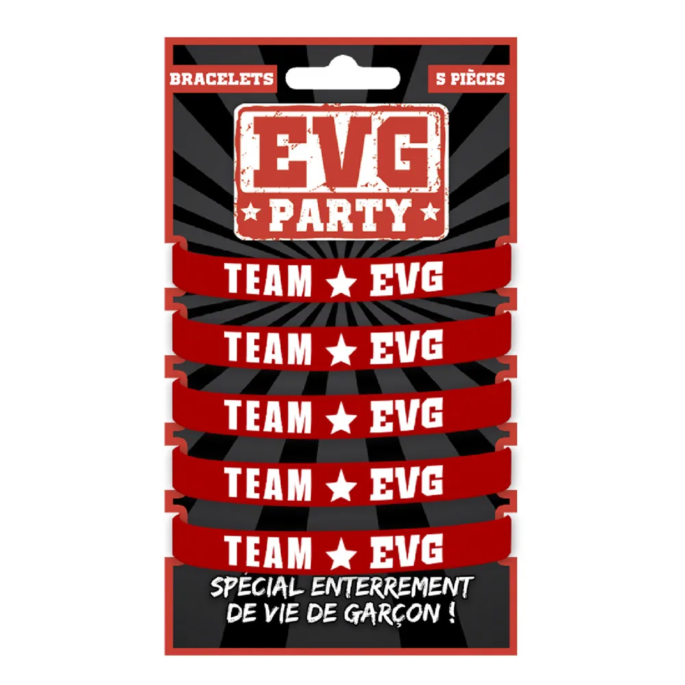Pack 5 Bracelets Team Evg