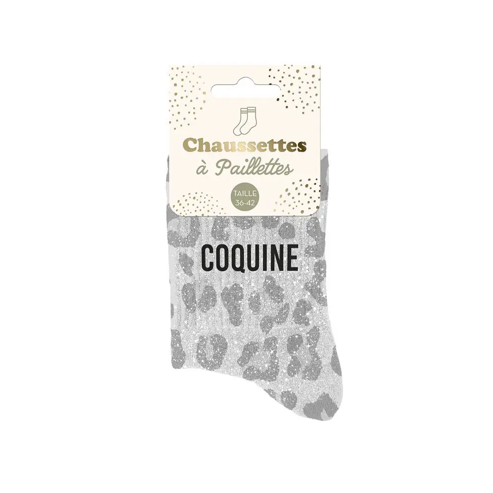 [STC-CD10248V01] Chaussettes Paillettes Coquine