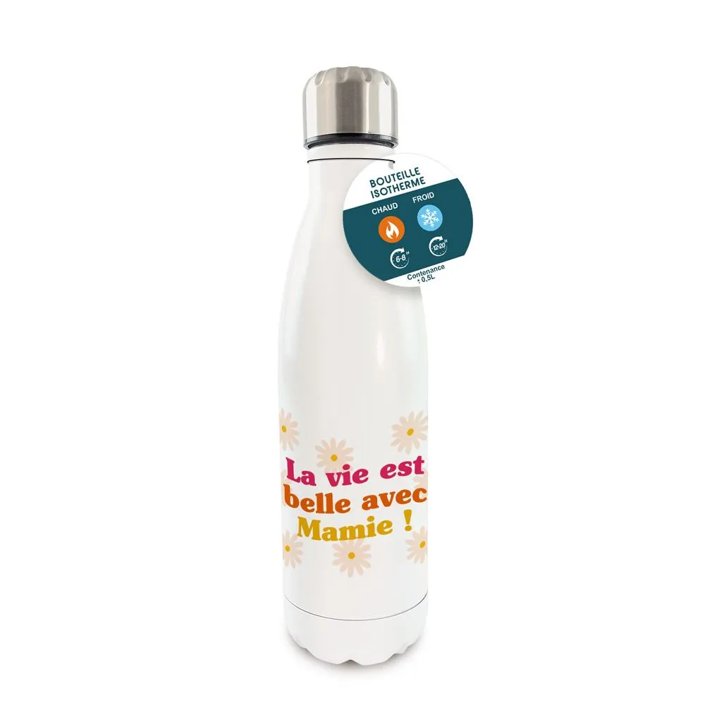 [STC-CD10103V03] Gourde Isotherme La Vie Est Belle Avec Mamie
