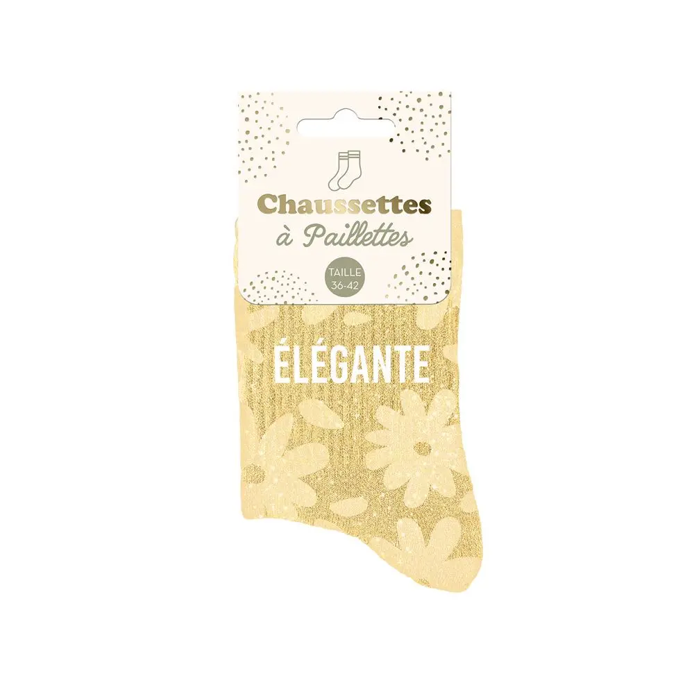 [STC-CD10248V05] Chaussettes Paillettes Elegante