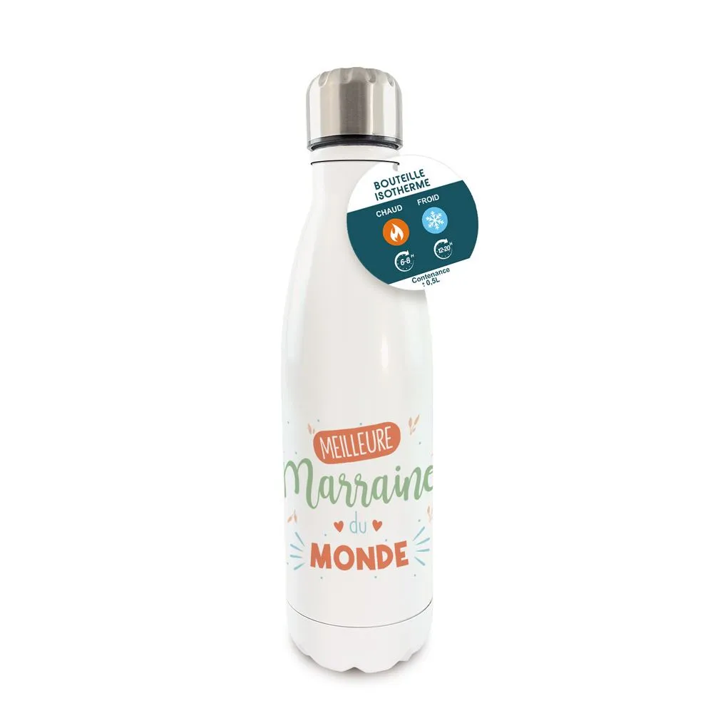 Gourde Isotherme Meilleure Marraine Du Monde