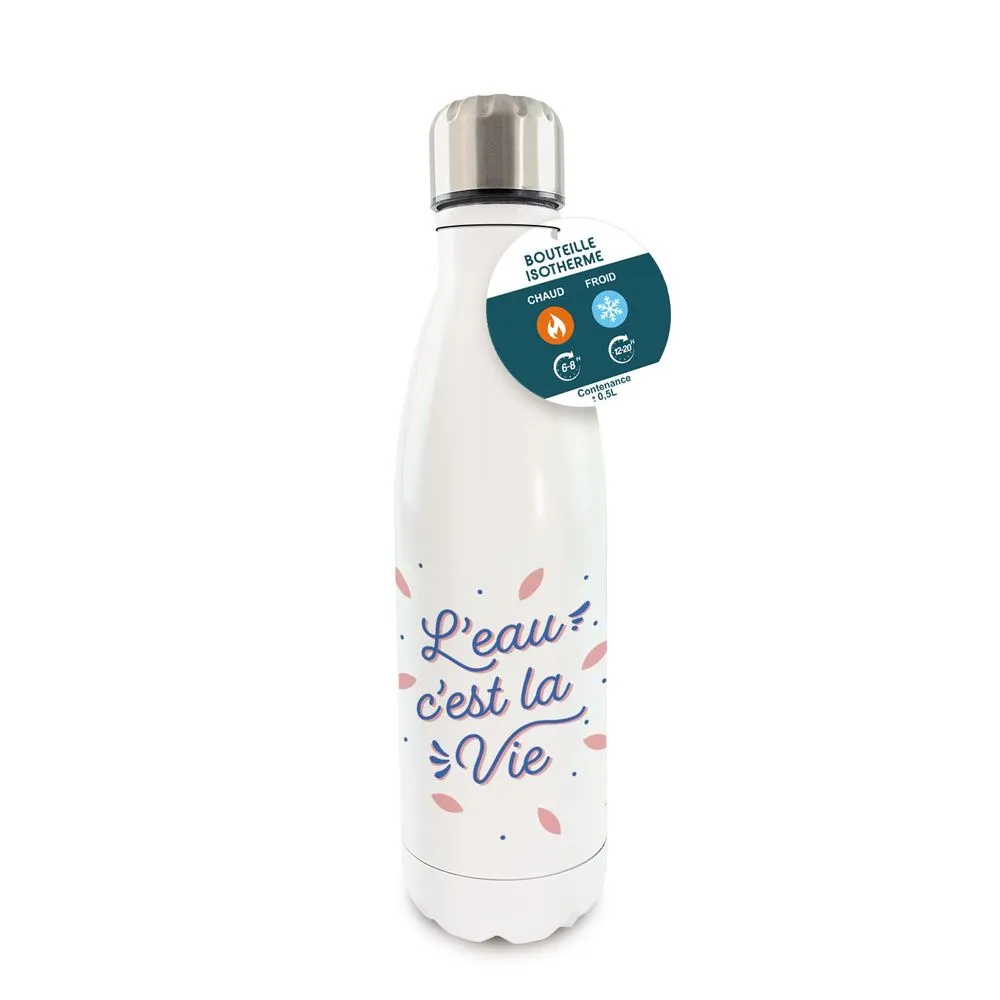 [STC-CD10103V18] Gourde Isotherme L Eau C Est La Vie