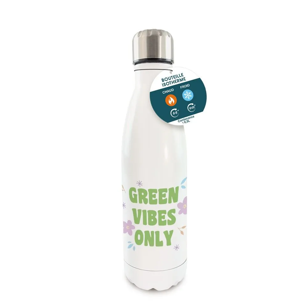 [STC-CD10103V21] Gourde Isotherme Green Vibes Only