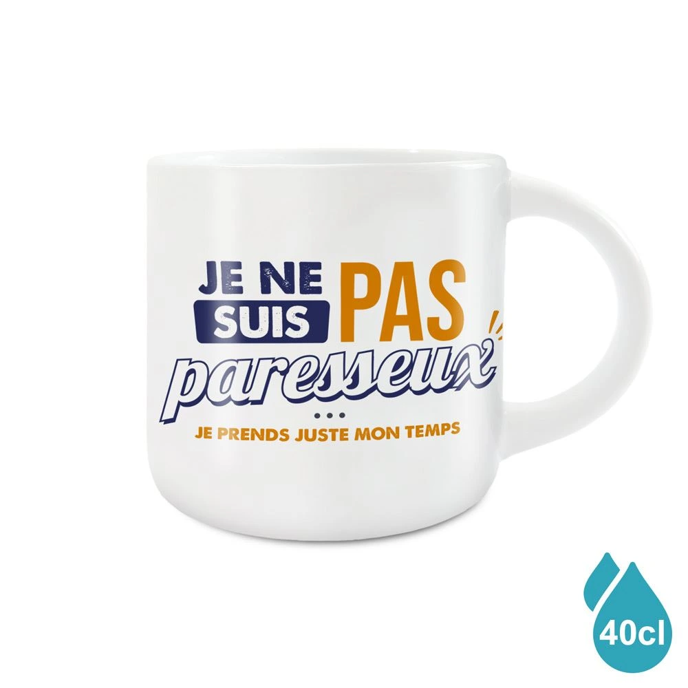 [STC-CD10128V21] Grand Mug Je ne suis pas paresseux