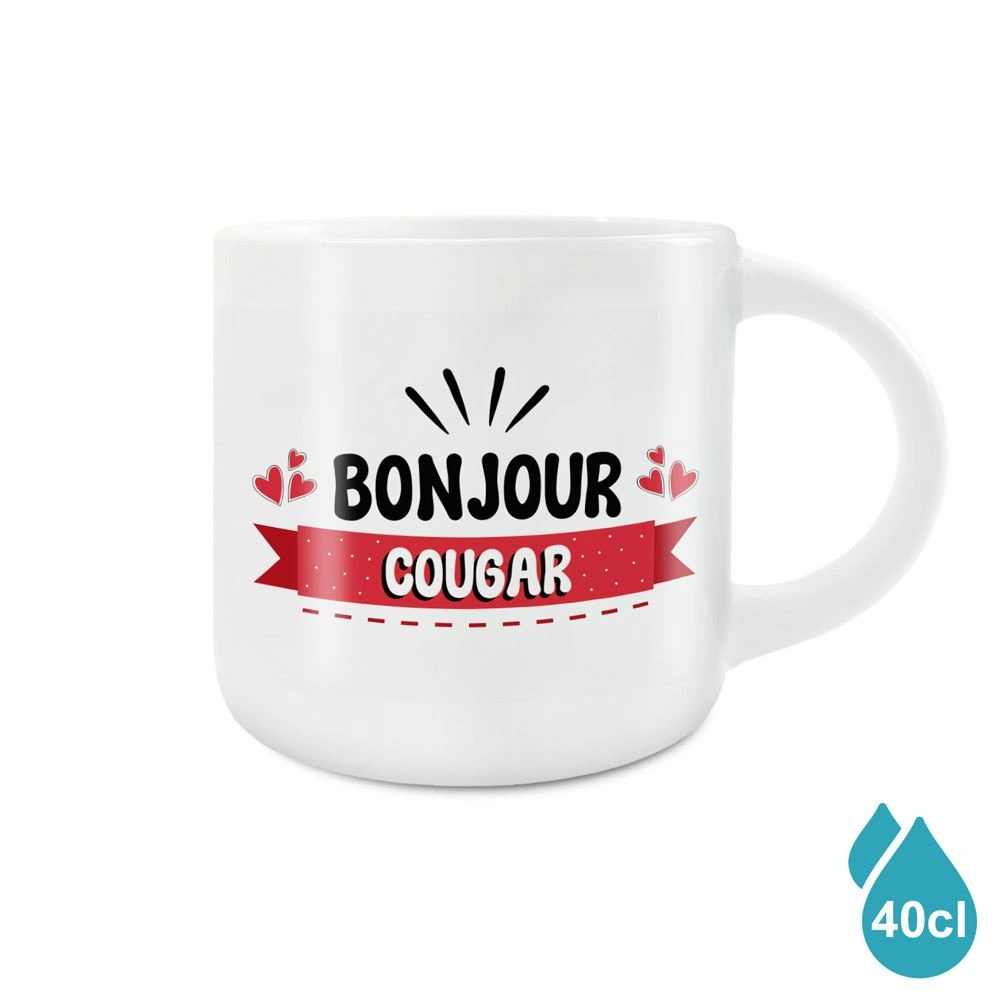 Grand Mug Bonjour Cougar