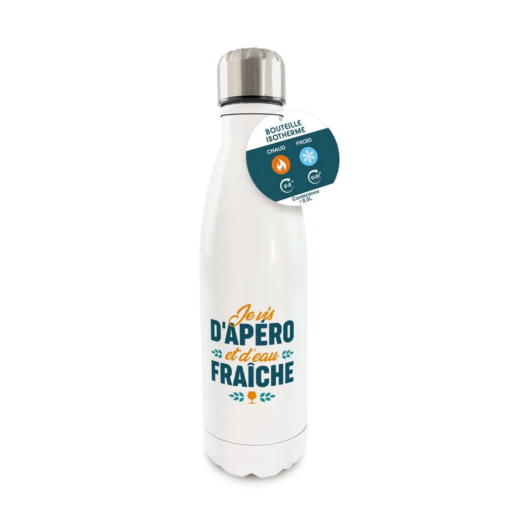 Gourde Isotherme Je Vis D Apero