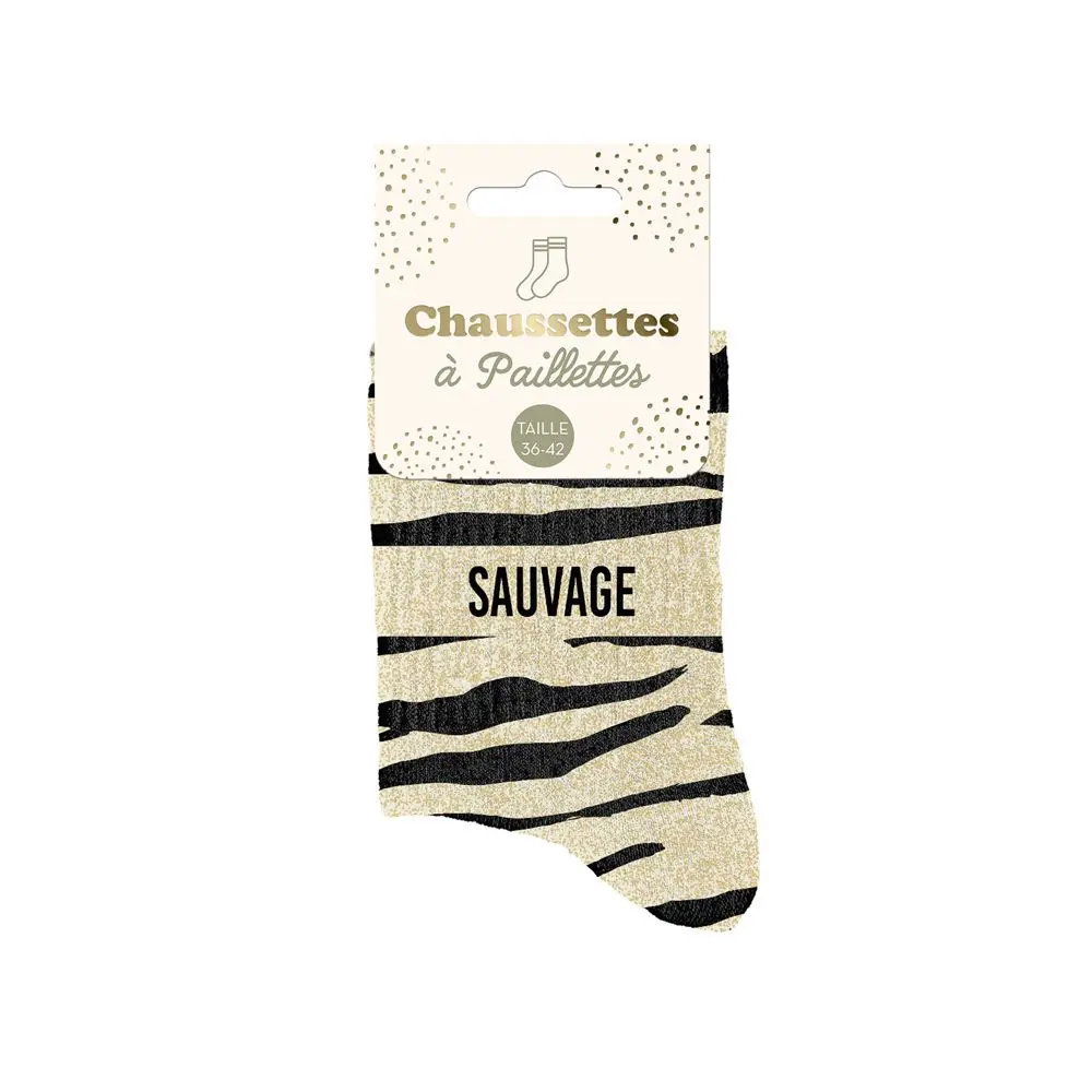 [STC-CD10254V04] Chaussettes Paillettes Sauvage