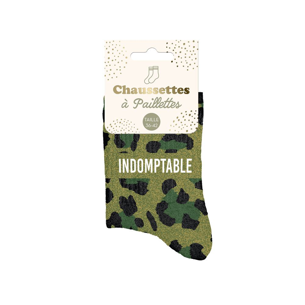 [STC-CD10254V05] Chaussettes Paillettes Indomptable