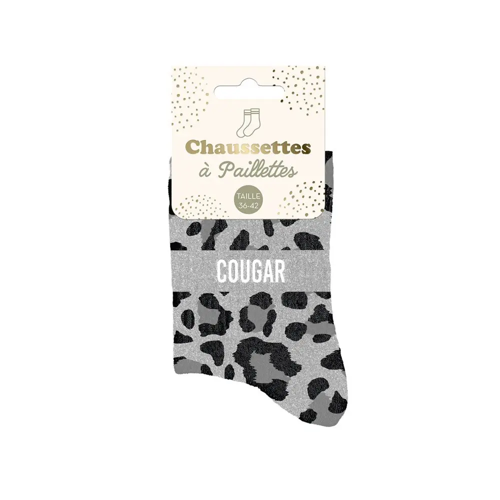 [STC-CD10254V07] Chaussettes Paillettes Cougar