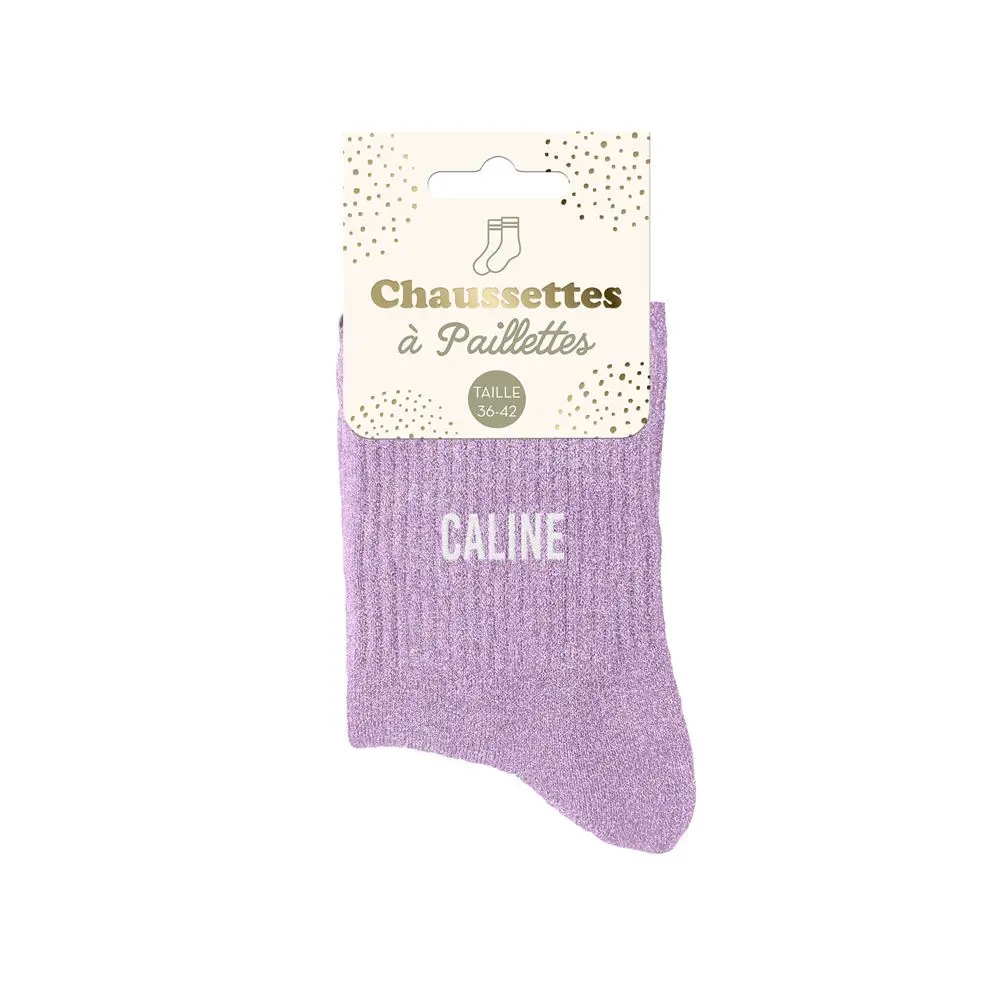 [STC-CD8425V58] Chaussettes Paillettes Caline