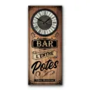Horloge Rect. "Bar L Entre Potes"
