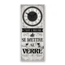 Horloge Rect."Se Mettre Au Verre"