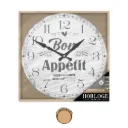 Horloge Ronde "Bon Appetit"