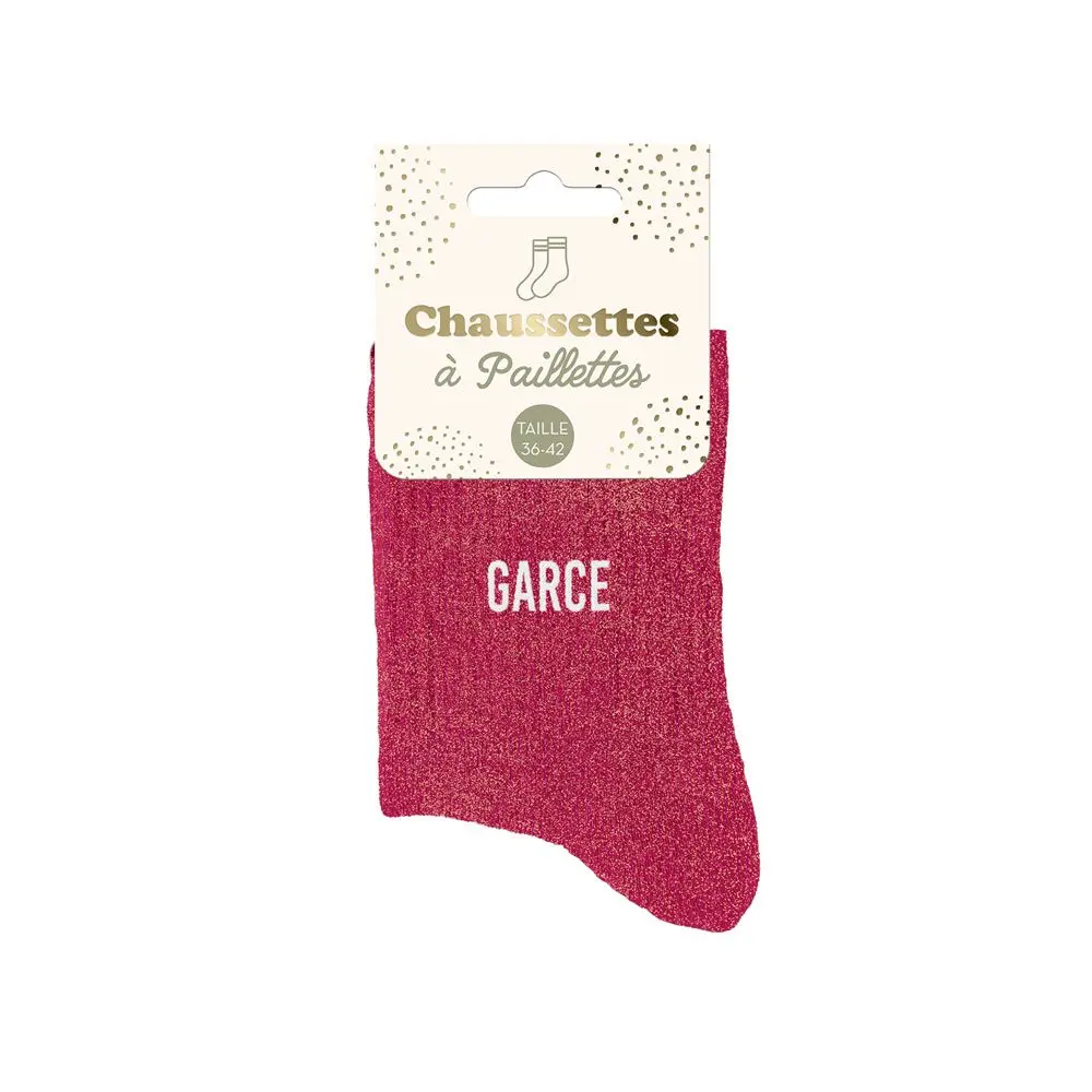 [STC-CD8425V63] Chaussettes Paillettes Garce