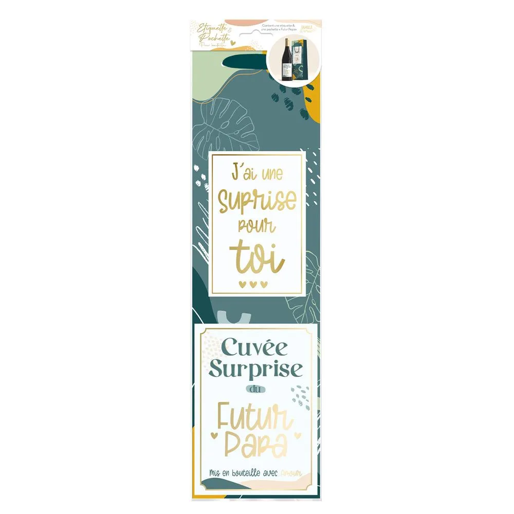 [STC-CD7923V01] Kit Bouteille Annonce "Papa"