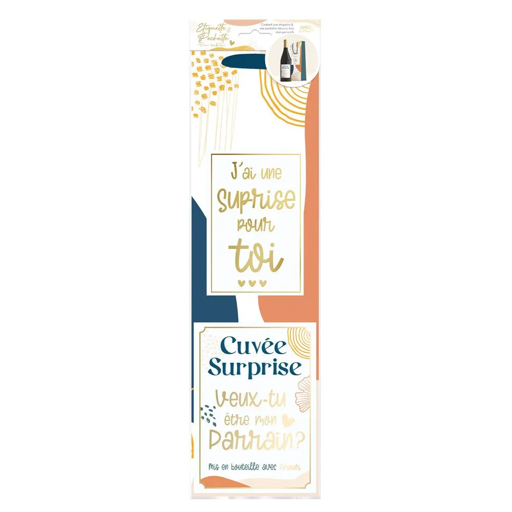 [STC-CD7923V04] Kit Bouteille Annonce "Parrain"