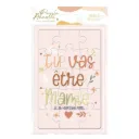 Carte Puzzle Annonce "Etre Mamie"