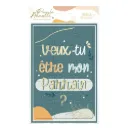 Carte Puzzle Annonce " Etre Mon Parrain"