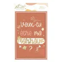 Carte Puzzle Annonce "Etre Ma Marraine"